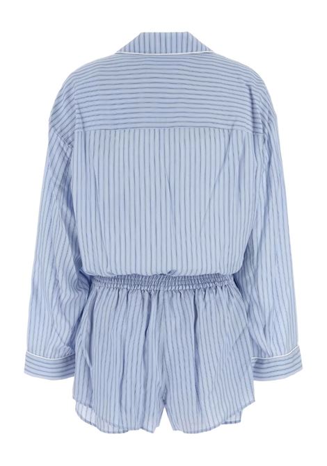 Tuta intera a righe in celeste Alexander Wang - donna ALEXANDER WANG | 4WC3256788426